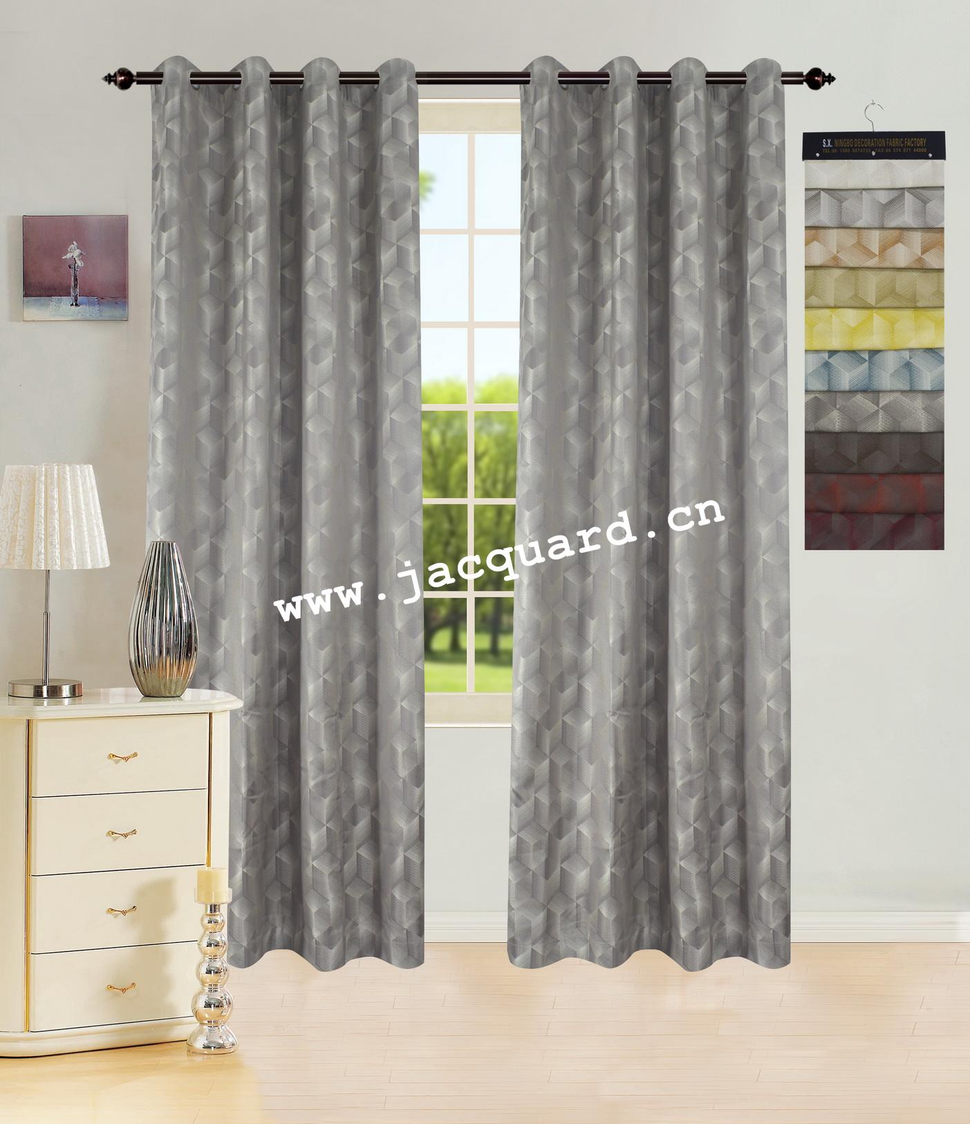 Bedroom Curtains Living Room CurtainLiving Room Curtain Minimalist Jacquard Grommet Curtain/Eyelet  Curtain   for Bed Room Living Room(2 Panels)