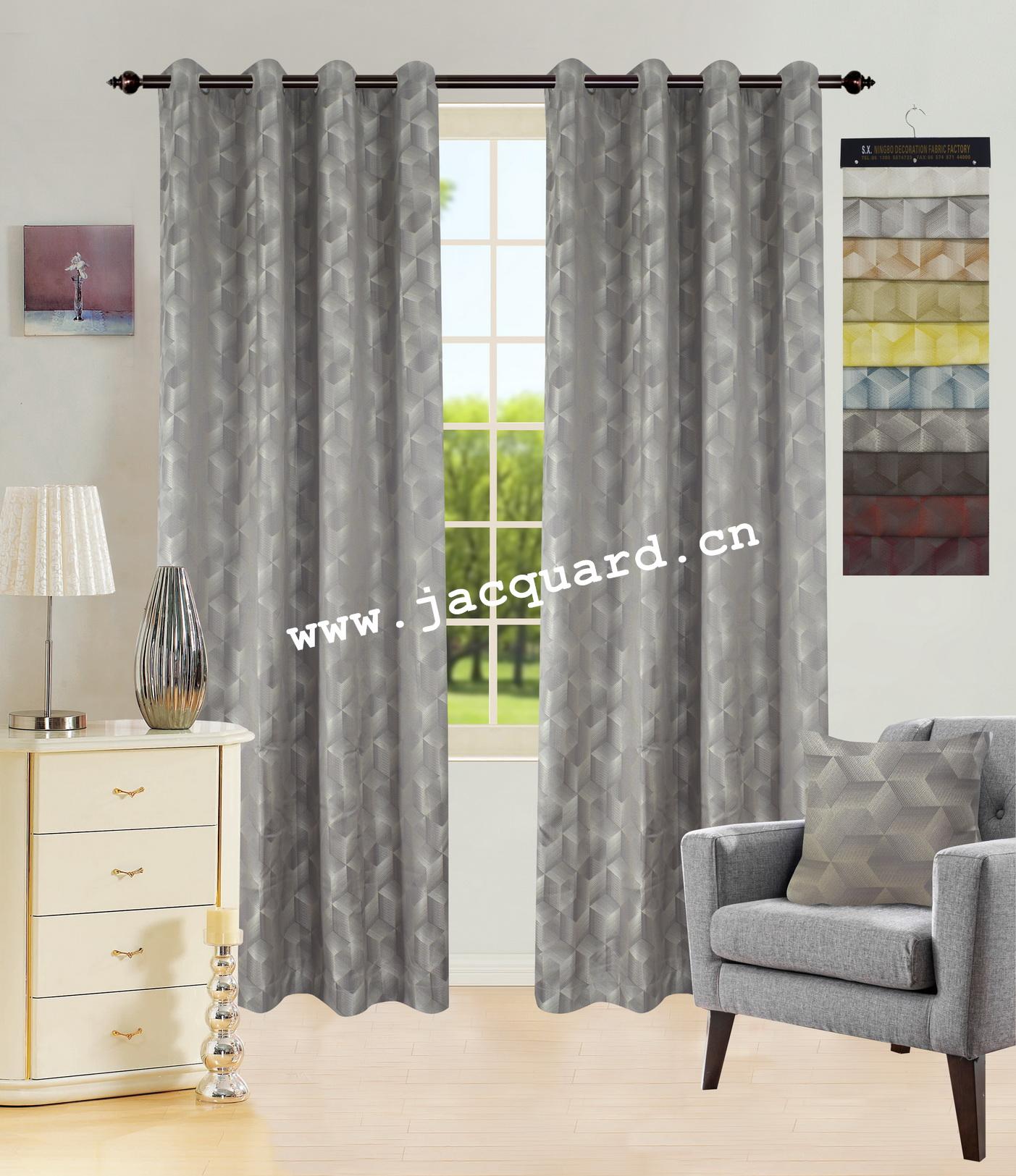 Bedroom Curtains Living Room CurtainLiving Room Curtain Minimalist Jacquard Grommet Curtain/Eyelet  Curtain   for Bed Room Living Room(2 Panels)