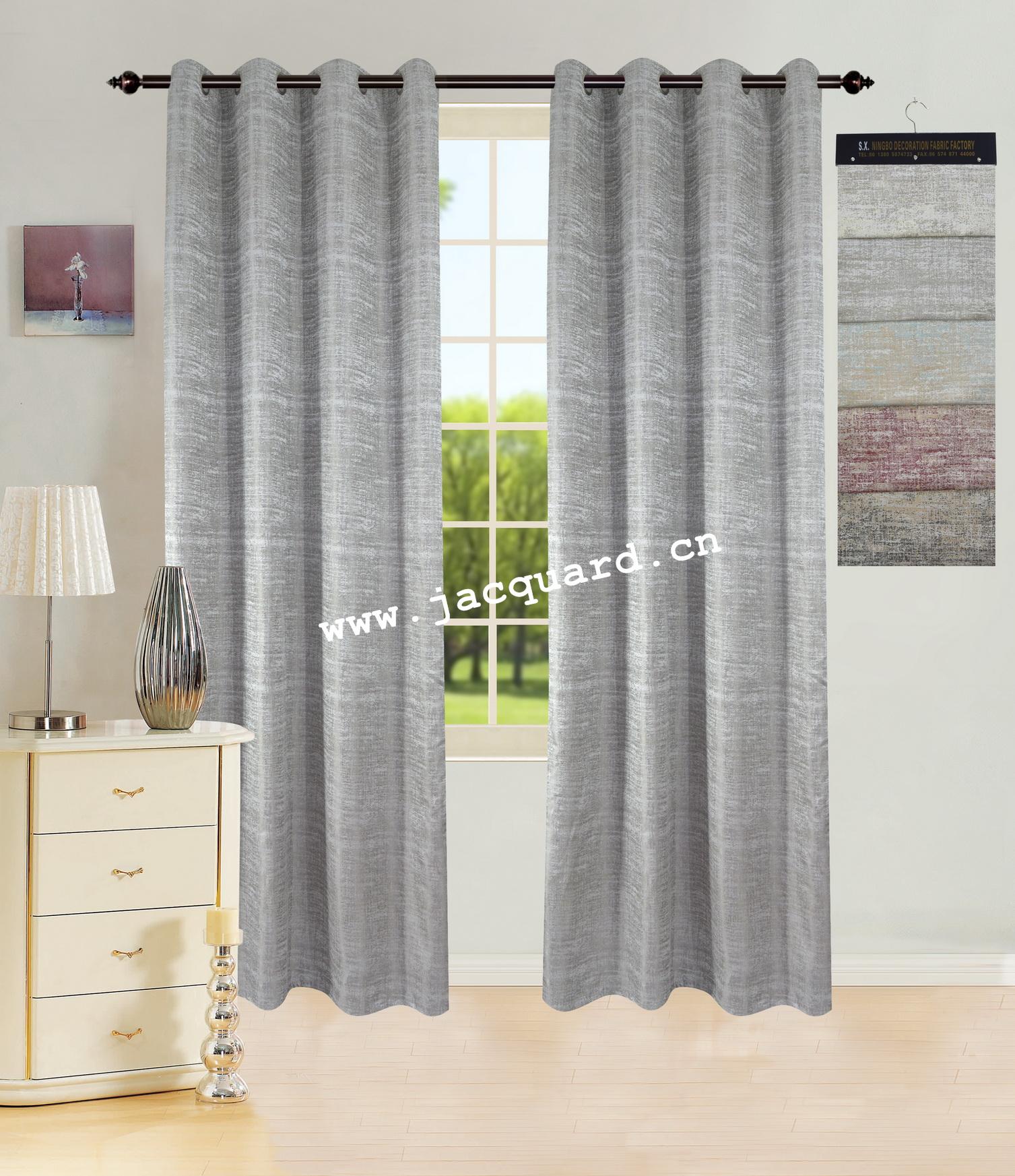 Bedroom Curtains Living Room CurtainLiving Room Curtain Minimalist Jacquard Grommet Curtain/Eyelet  Curtain   for Bed Room Living Room(2 Panels)