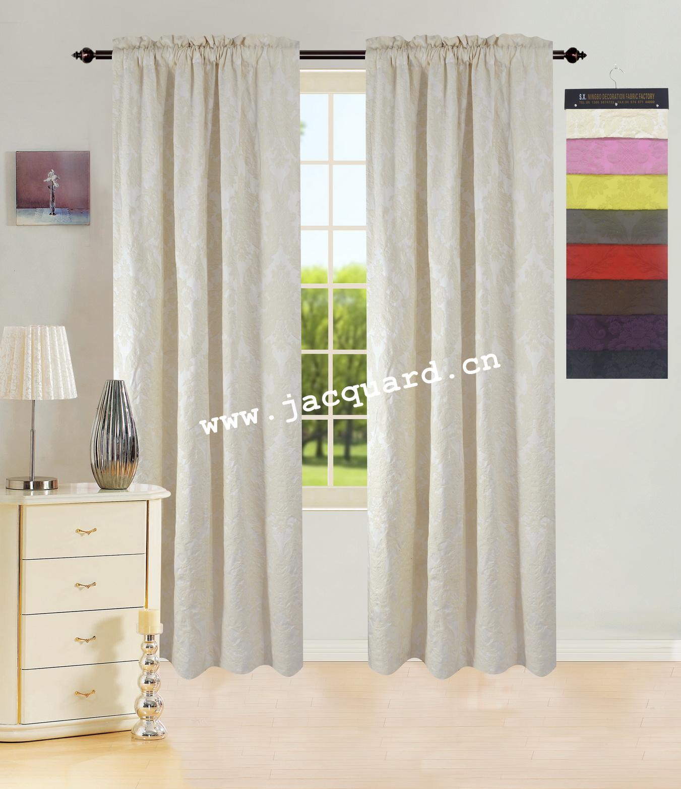 Bedroom Curtains Living Room CurtainLiving Room Curtain Minimalist Jacquard Grommet Curtain/Eyelet  Curtain   for Bed Room Living Room(2 Panels)